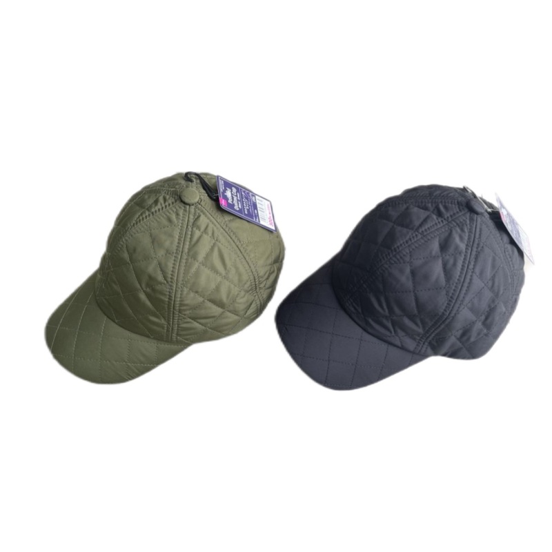 Padded Quilted Cap Black/Green