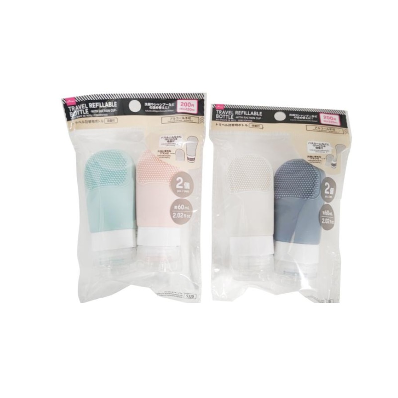 Travel Refillable Bottle with Suction Cup