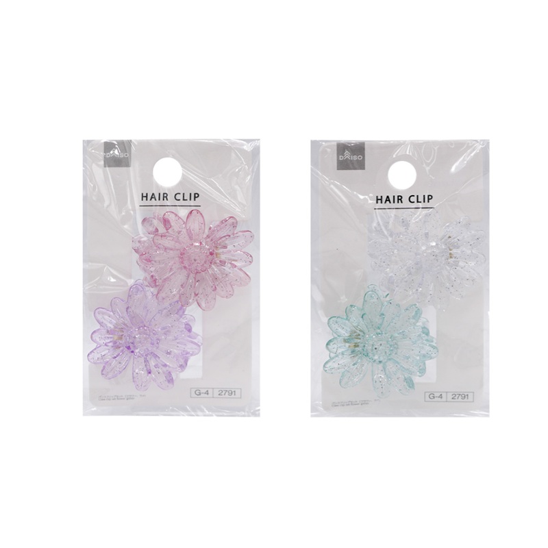 Claw Clip Set Flower Glitter