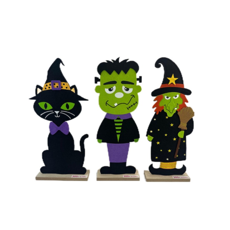 Halloween Standing Plate Decoration Halloween Friends