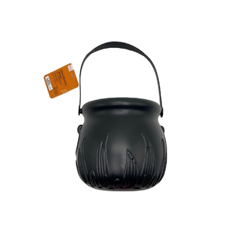 Halloween Witch Bucket Black