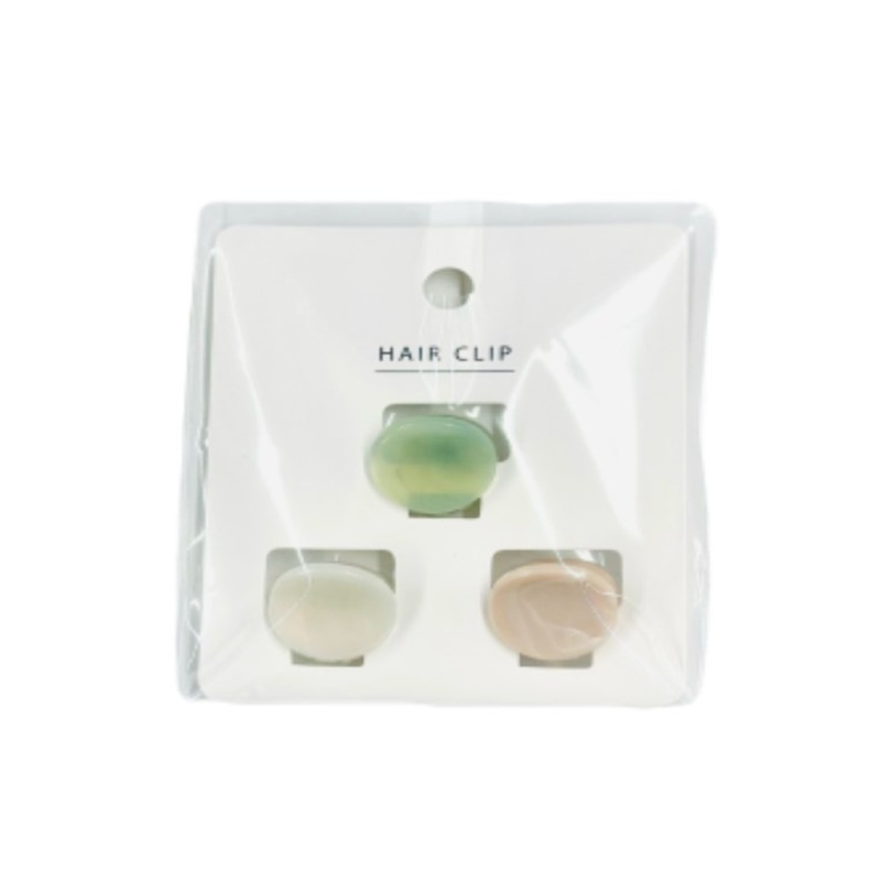 Marble Oval Mini Clip Simple