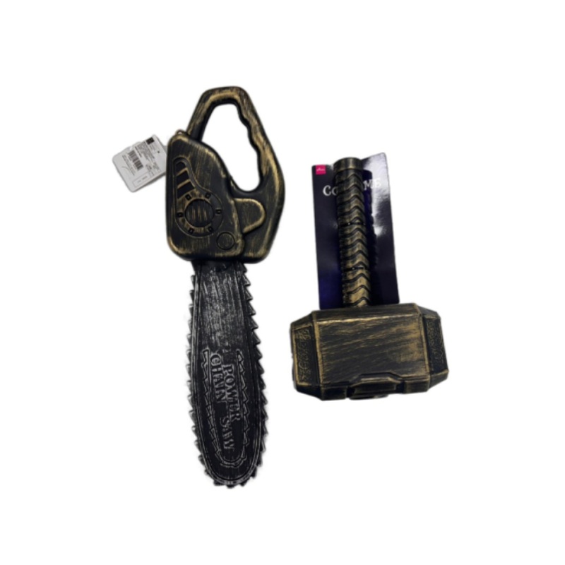 Halloween Chainsaw and Hammer
