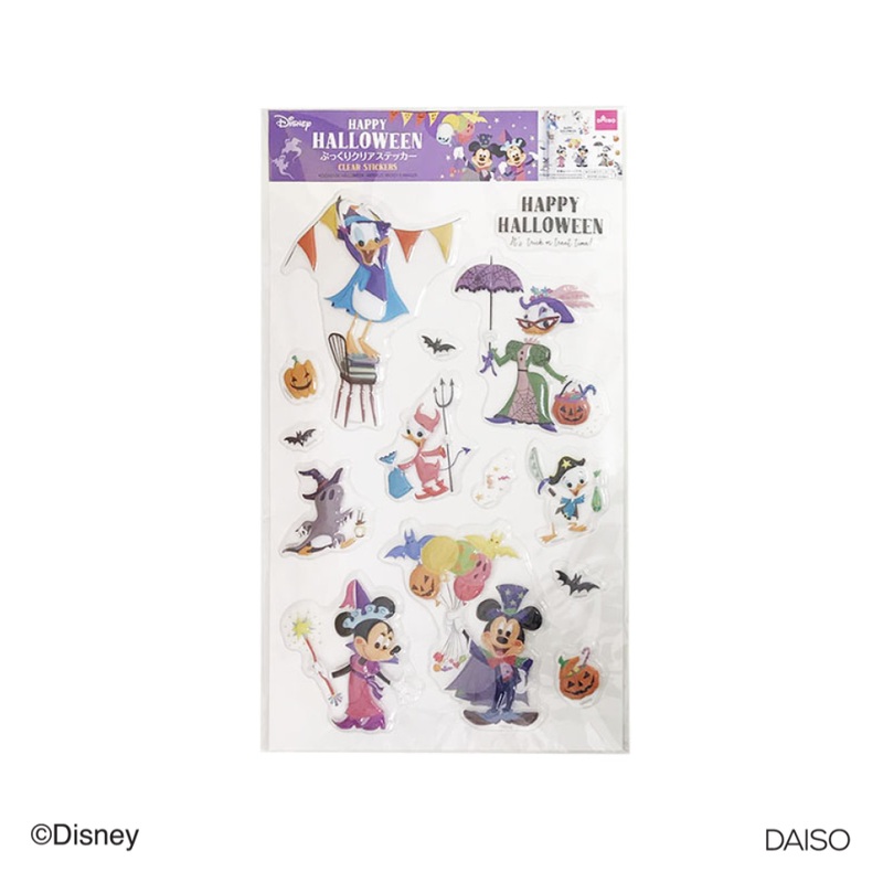Halloween Clear Stickers Mickey and Friends