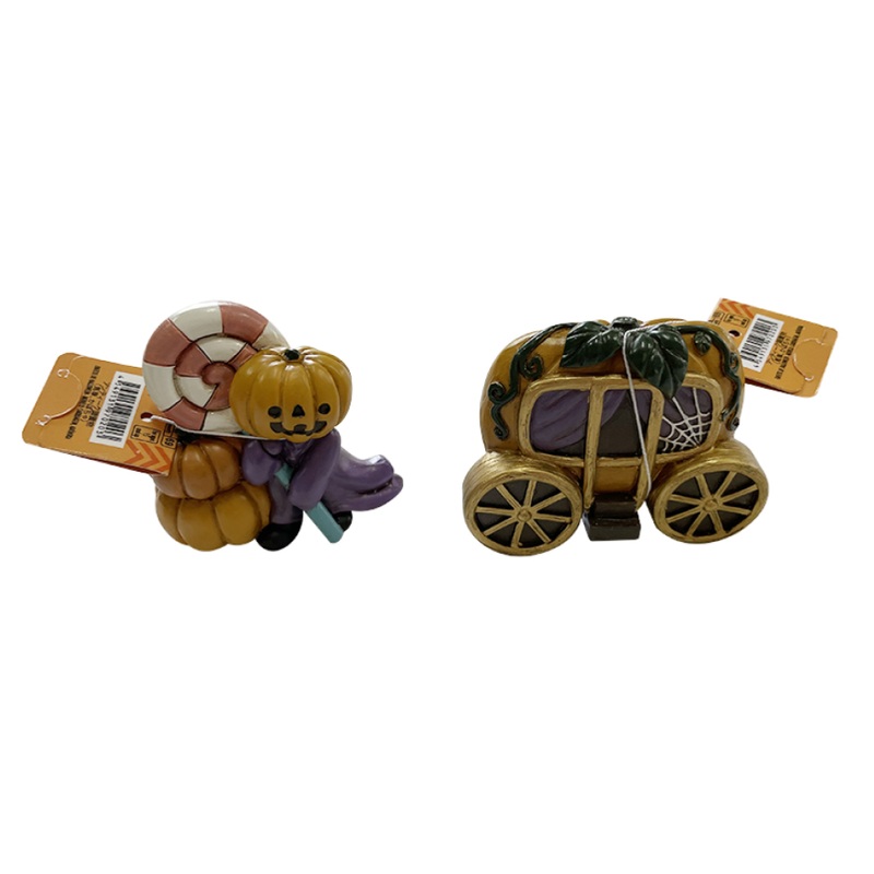 Halloween Antique Design Figurine Carriage/Pumpkin
