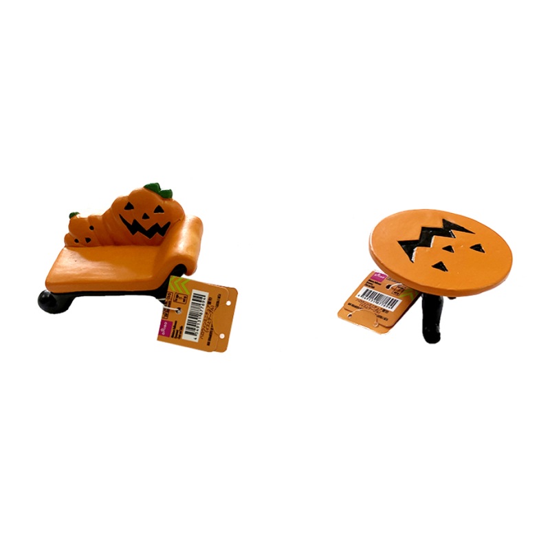 Halloween Miniature Ornament Chair and Table