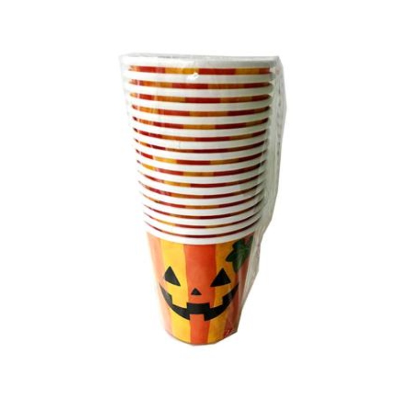 Halloween Paper Cup Pumpkin 205ml