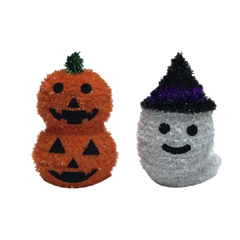 Halloween Sparkling Ornament Pumpkin/Ghost
