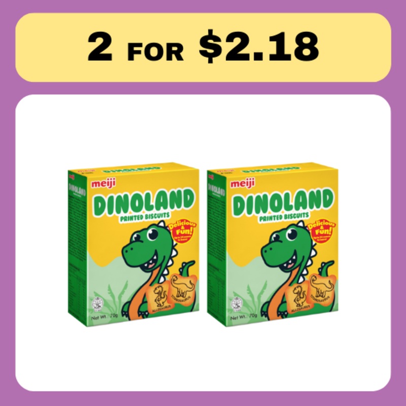Meiji Dinoland Biscuit