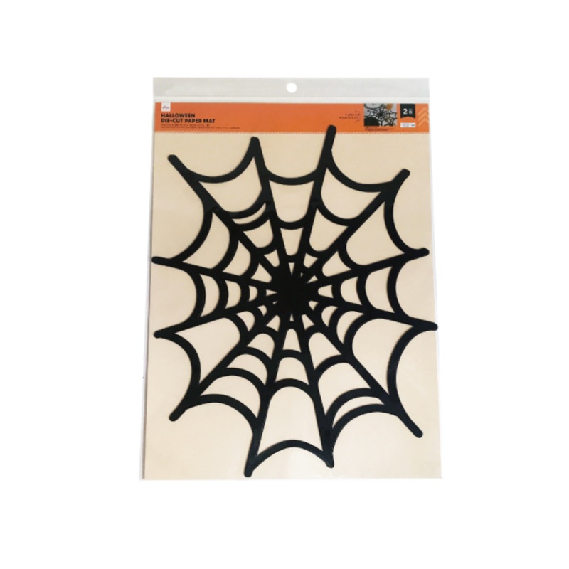 Halloween Die Cut Paper Mat Black and White 11.81in x 1.21ft