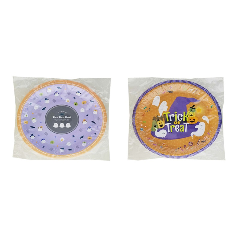 Halloween Oval Paper Plates Assorted
