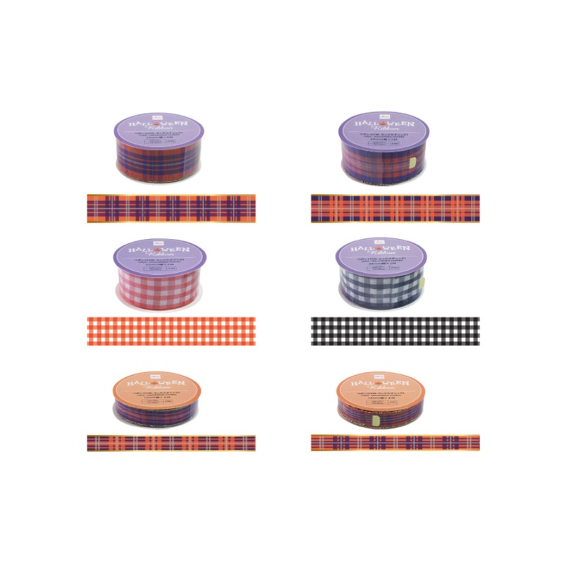 Halloween Ribbon Mix Plaid