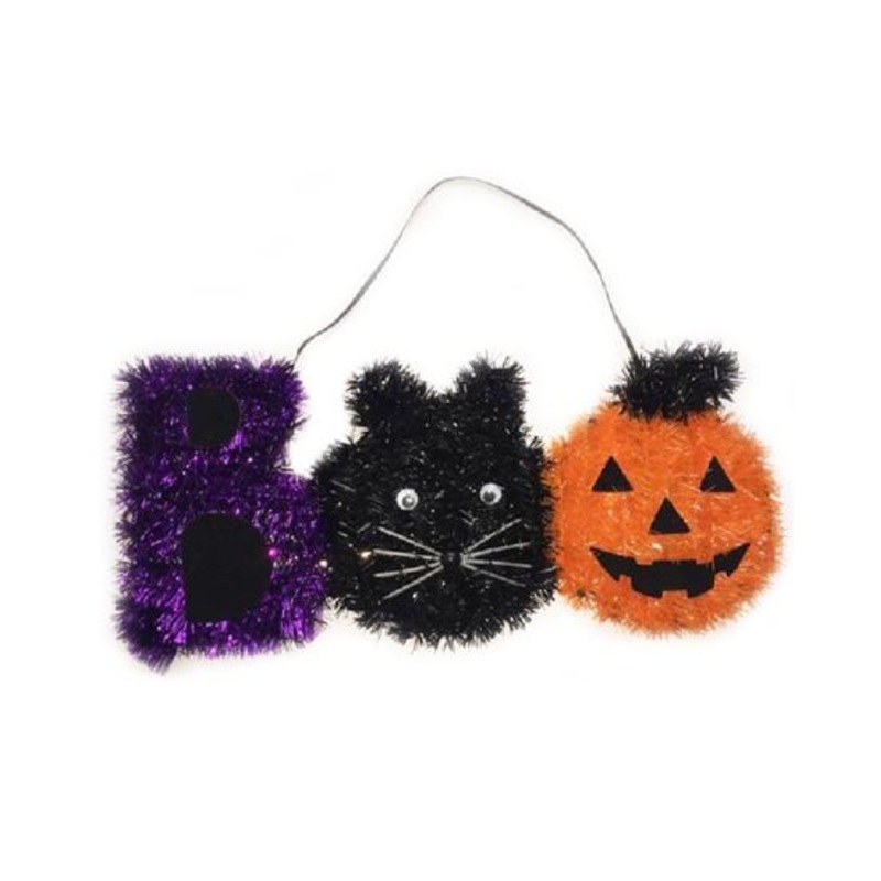 Halloween Sparkling Ornament Boo