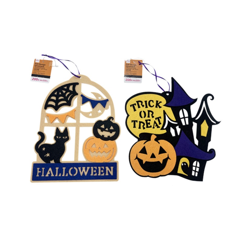 Halloween Felt Design Ornament Window and Castle