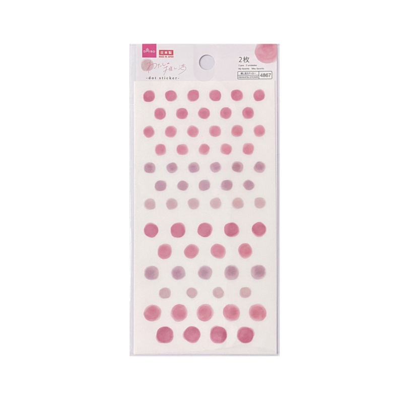 My Favorite Dot Sticker Peach Pink