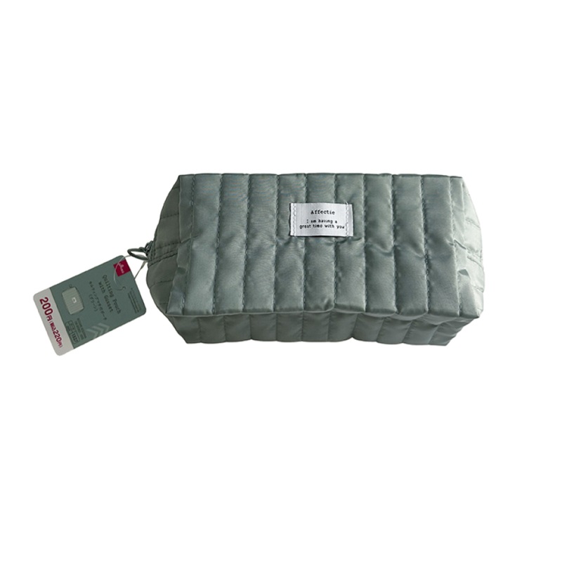 Quilting Pouch with Gusset Green