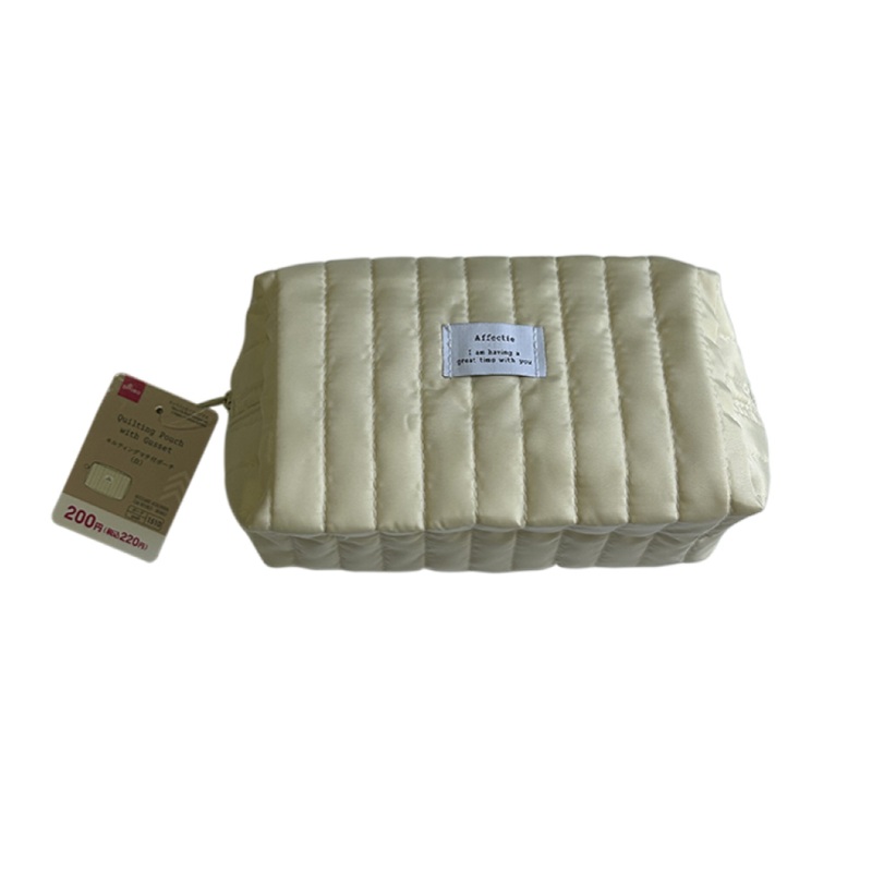 Quilting Pouch with Gusset White