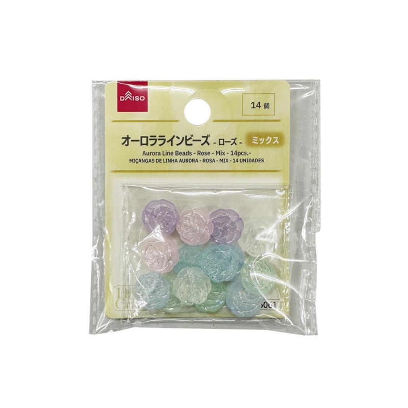 Aurora Line Beads Rose Mix