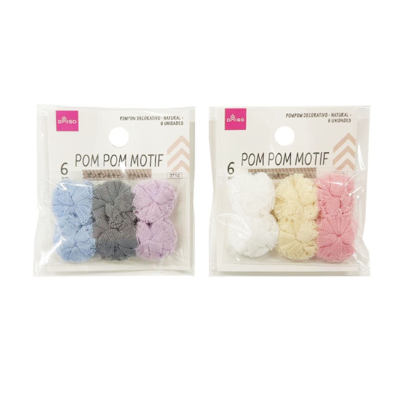 Pom Pom Motif Natural