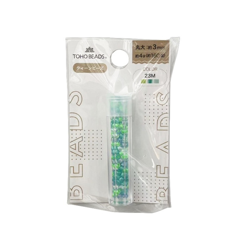 Toho Beads Round Green Mix 23m