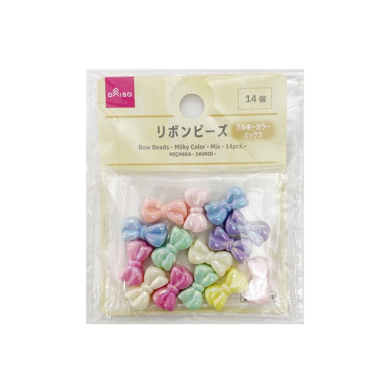 Bow Beads Milky Color Mix