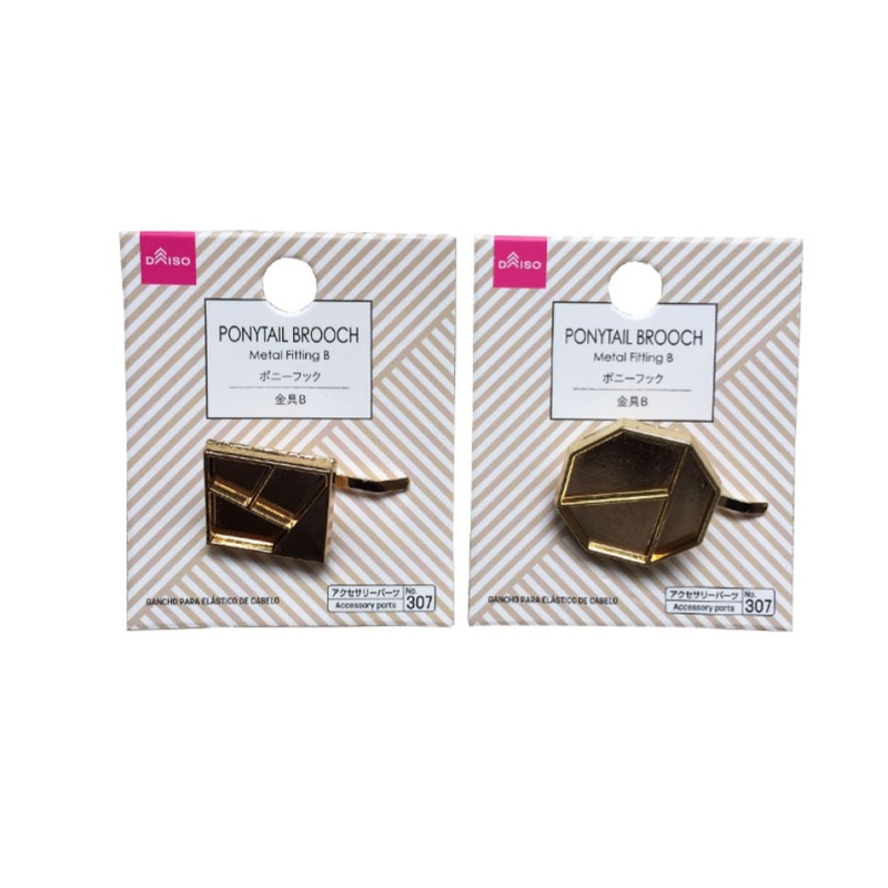 Ponytail Brooch Metal Fitting B