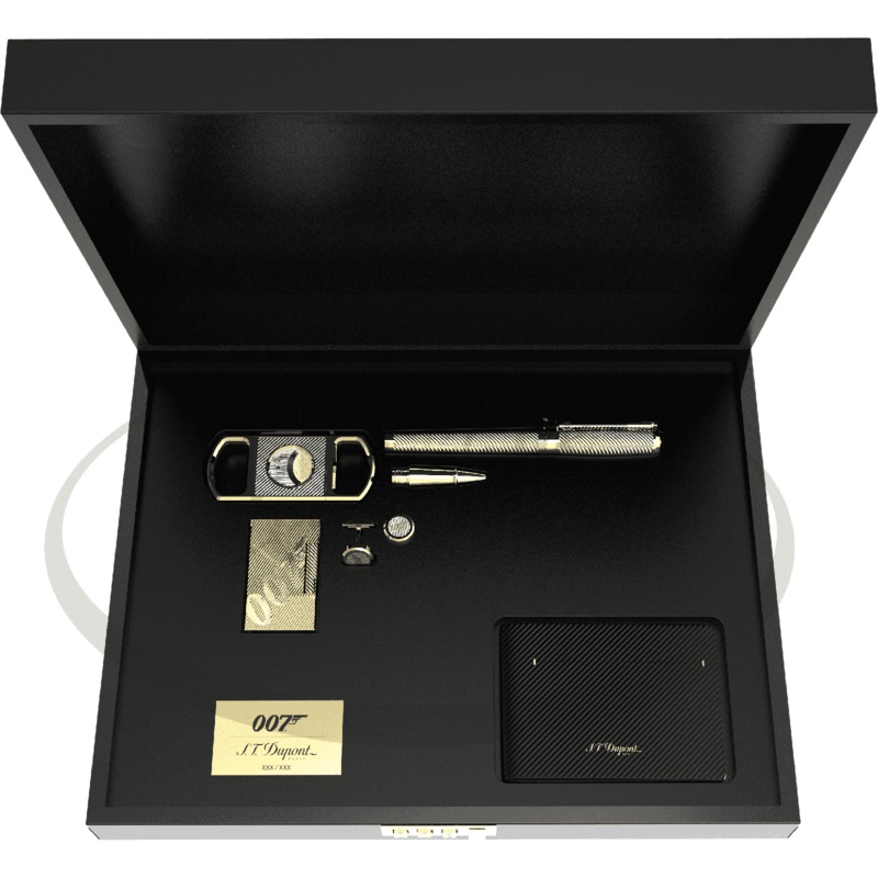 S.T. Dupont 007 Limited Edition James Bond Gold Collectors Set (5 pieces)
