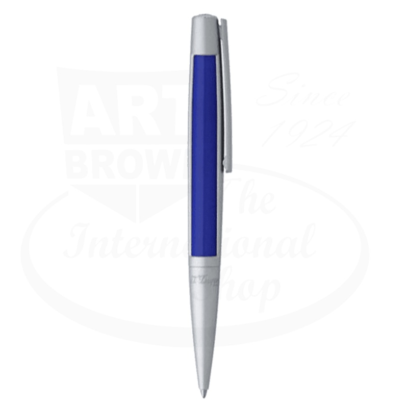 S.T. Dupont Defi Blue & Chrome Ballpoint Pen, 405718