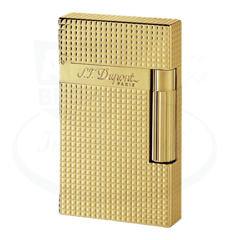 S.T. Dupont Ligne 2 Diamond Head Gold Lighter, 016284