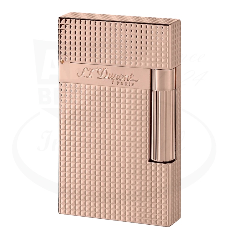 S.T. Dupont Ligne 2 Diamond Head Rose Gold Lighter, 016424