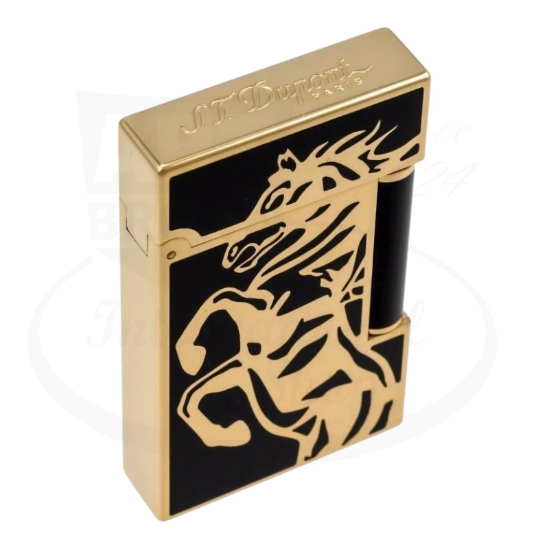 S.T. Dupont Ligne 2 Limited Edition Cheval Gold Lighter, 016482