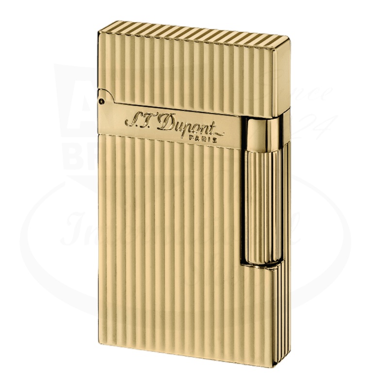 S.T. Dupont Ligne 2 Vertical Lines Gold Lighter, 016827