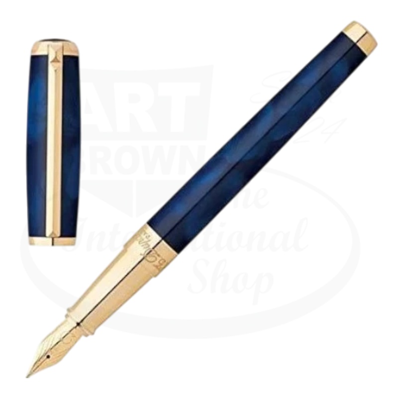 S.T. Dupont Line D Atelier Blue Fountain Pen, 410698