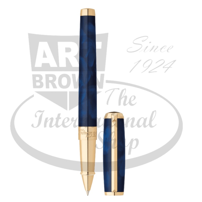 S.T. Dupont Line D Atelier Blue Lacquer Rollerball Pen, 412698