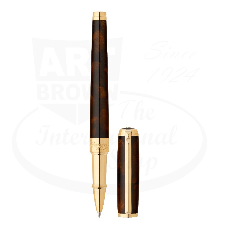 S.T. Dupont Line D Atelier Medium Brown Rollerball Pen, 412713