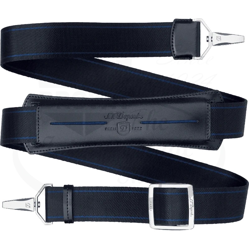 S.T. Dupont Line D Nylon & Leather Black Shoulder Strap, 181015