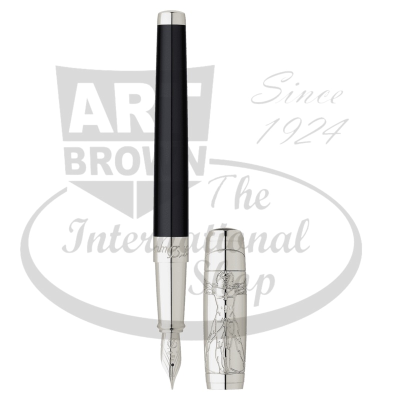 S.T. Dupont Line D Vitruvian Man Access Fountain Pen, 410036