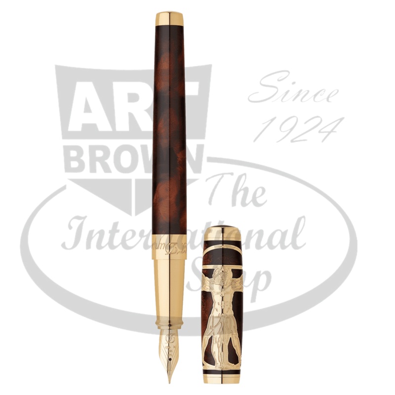 S.T. Dupont Line D Vitruvian Man Premium Fountain Pen, 410037