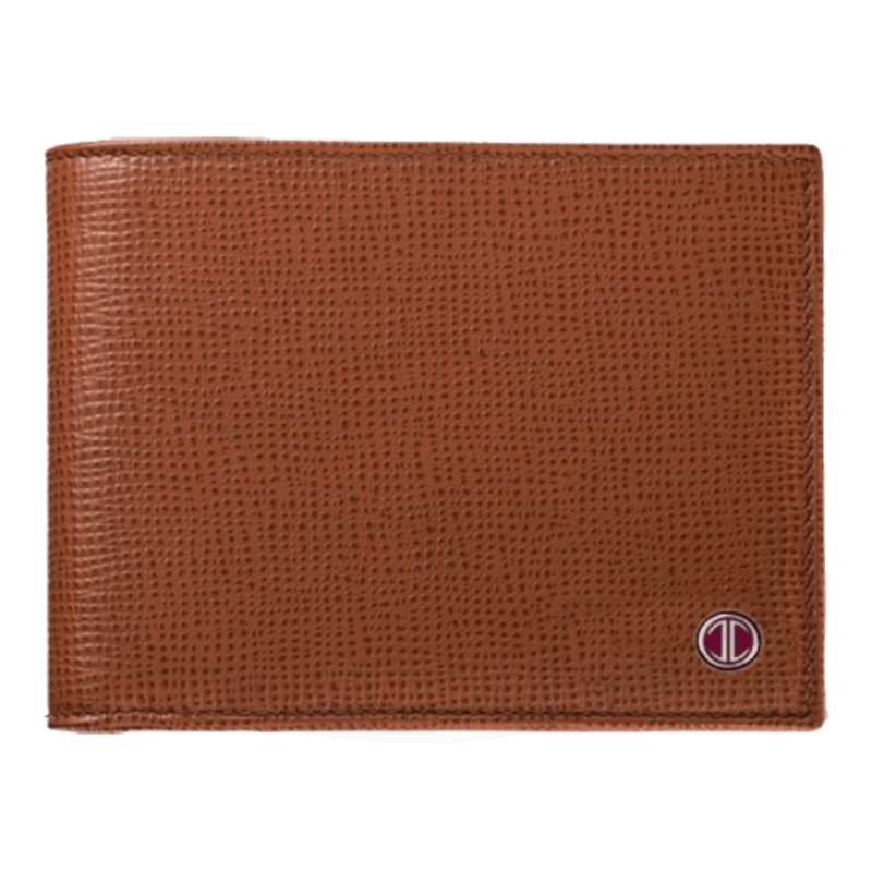 Davidoff Leather Bifold Credit Card Holder/Wallet in Chestnut, 10233