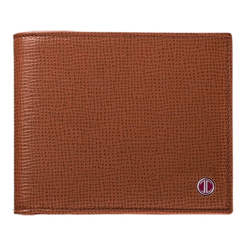 Davidoff Leather Bifold Wallet in Chestnut, 10231