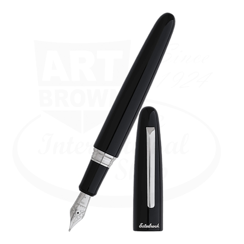 Esterbrook Estie Ebony Chrome Fountain Pen #E106-M
