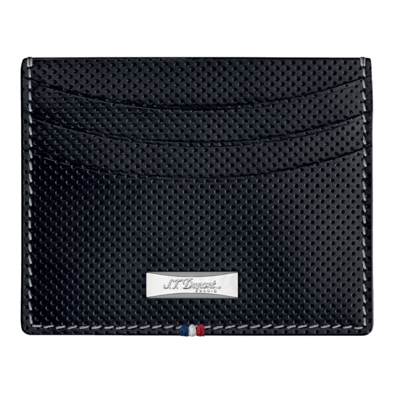 S.T. Dupont Defi Black Leather Credit Card Holder 170406DC