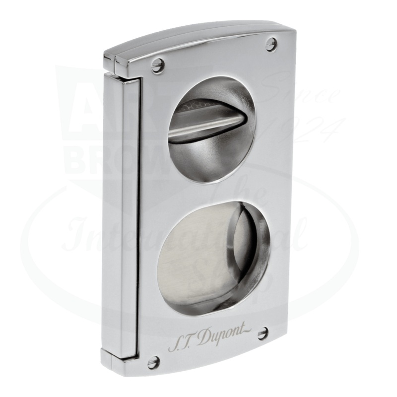 S.T. Dupont Double Blade Chrome Cigar Cutter, 003418