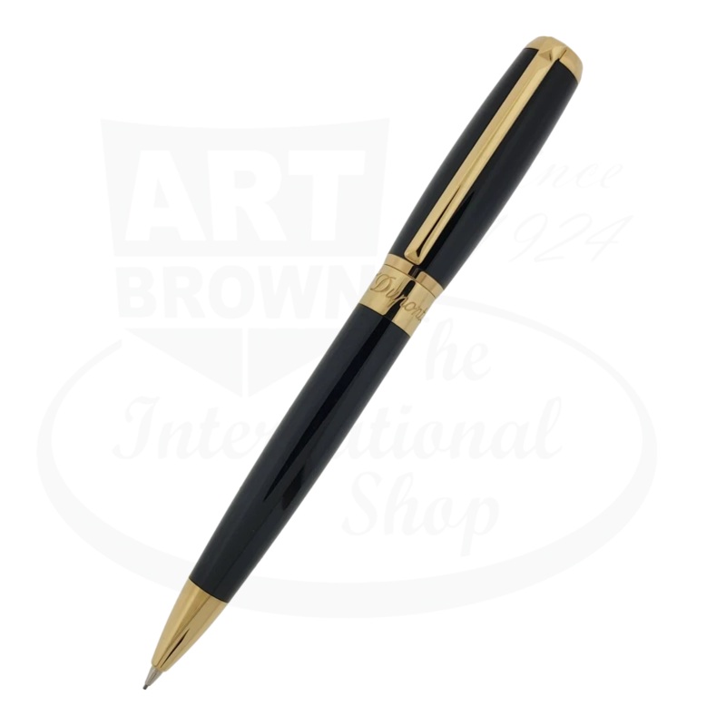 S.T. Dupont Elysee Black and Gold .7mm Mechanical Pencil
