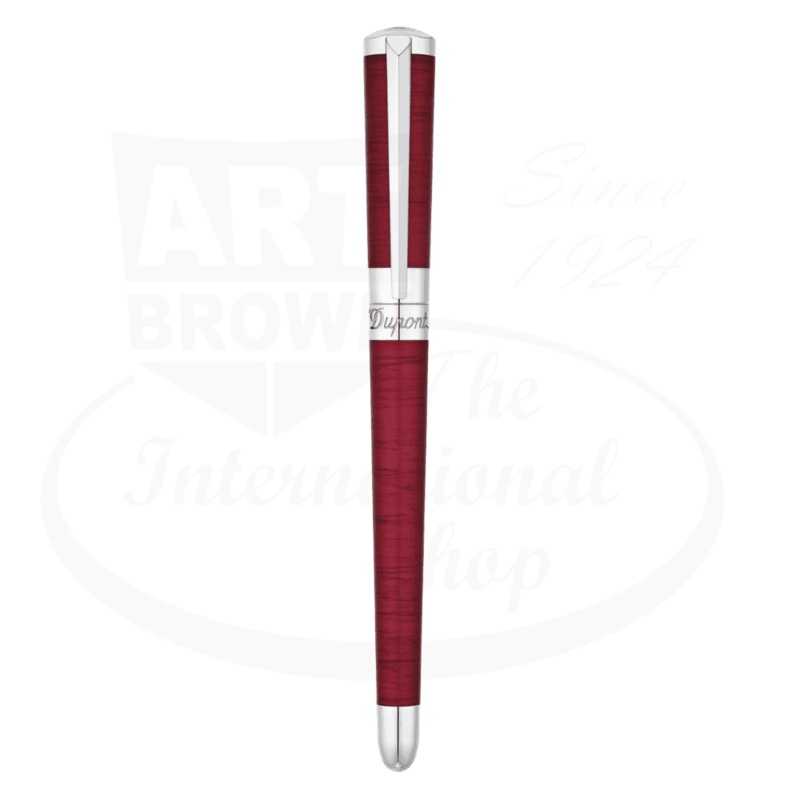 S.T. Dupont Liberte Red and Palladium Shantung Fountain Pen, 460021