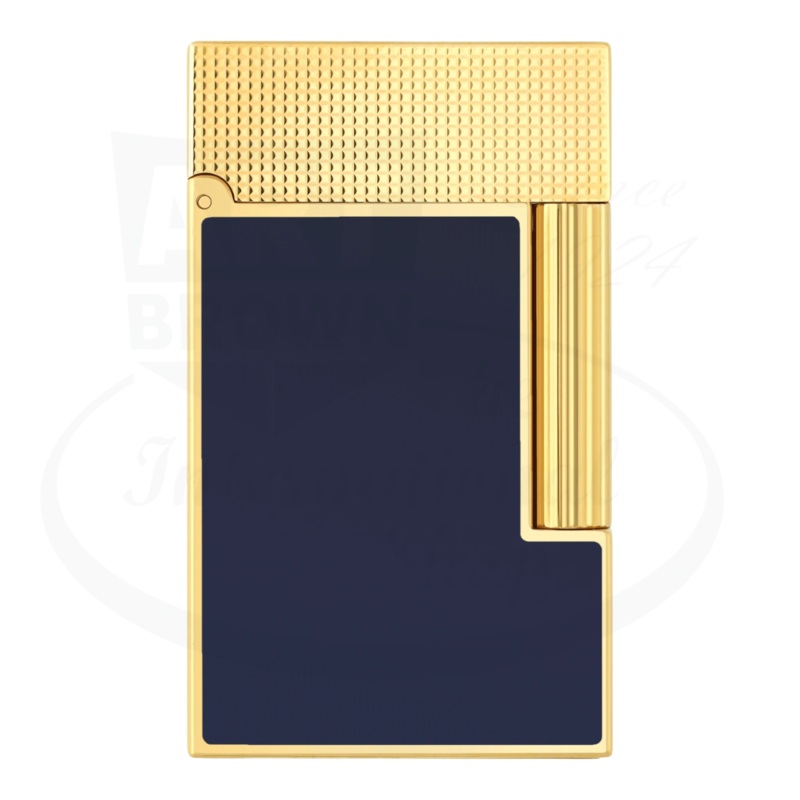 S.T. Dupont Ligne 2 Perfect Cling Blue Lacquer and Gold, C16457