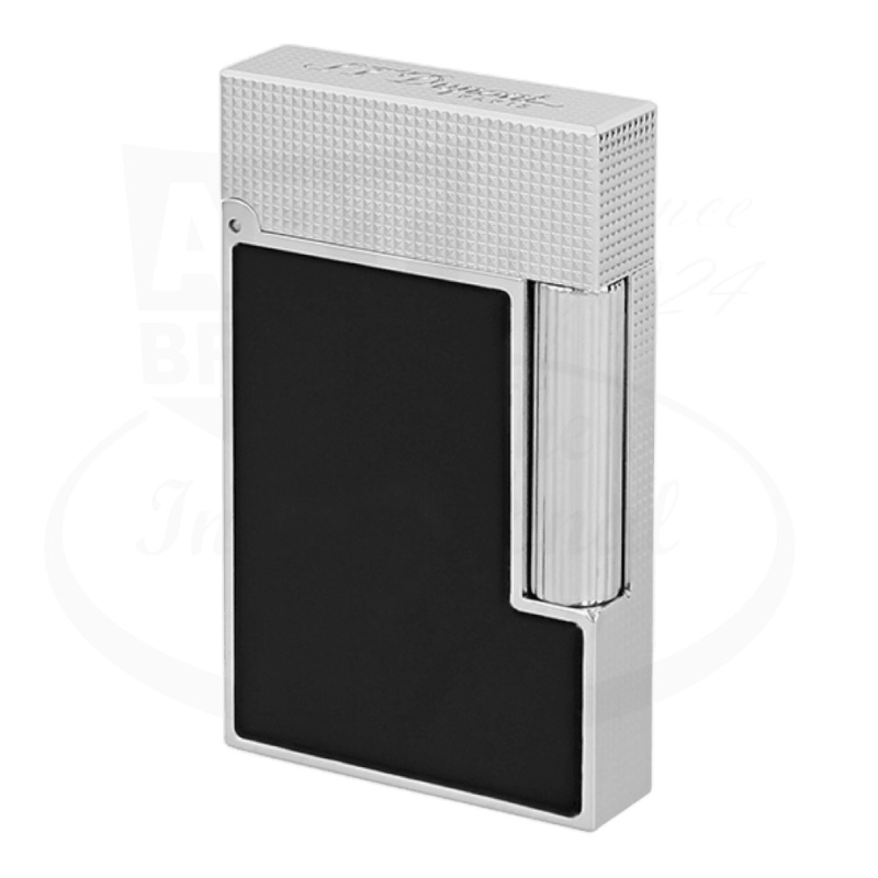 S.T. Dupont Ligne 2 Perfect Cling Microdiamond Head Matte Black with Palladium Lighter, C16602