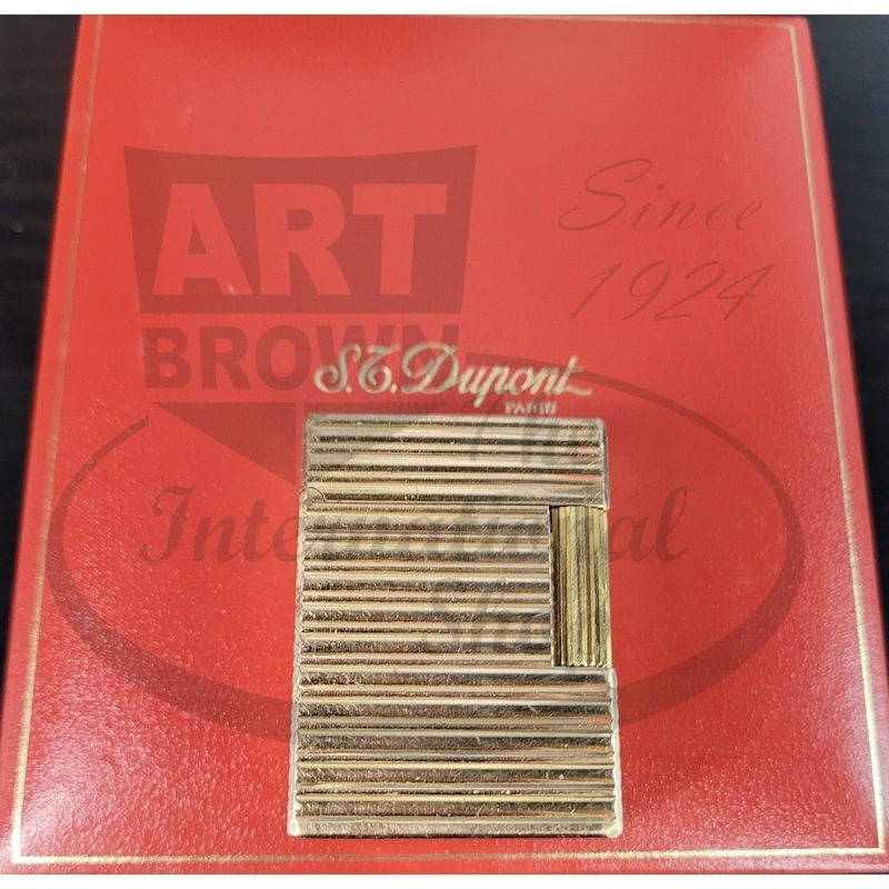 S.T. Dupont Line 1 Gold Horizontal Lines