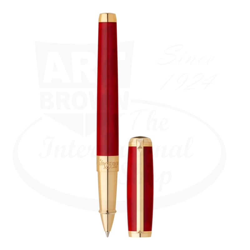 S.T. Dupont Line D Atelier Red Lacquer Rollerball Pen, 412711