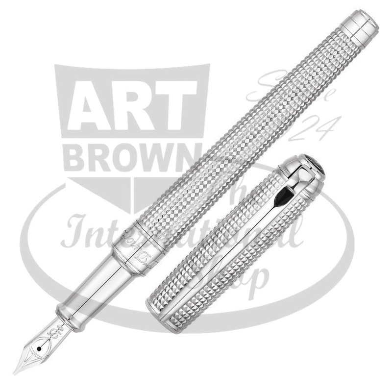 S.T. Dupont Line D Fountain Pen Fire Head Palladium - Medium Goldsmith - 410703